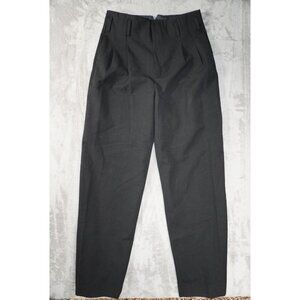 Zara Women's High Rise Wide Leg Pleated Dress Pants Size Medium Black Chic